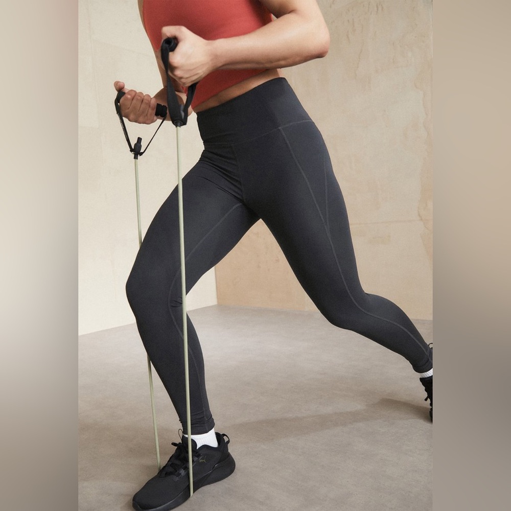 Girlfriend Collective | Black Compressive High-Rise Legging | Large